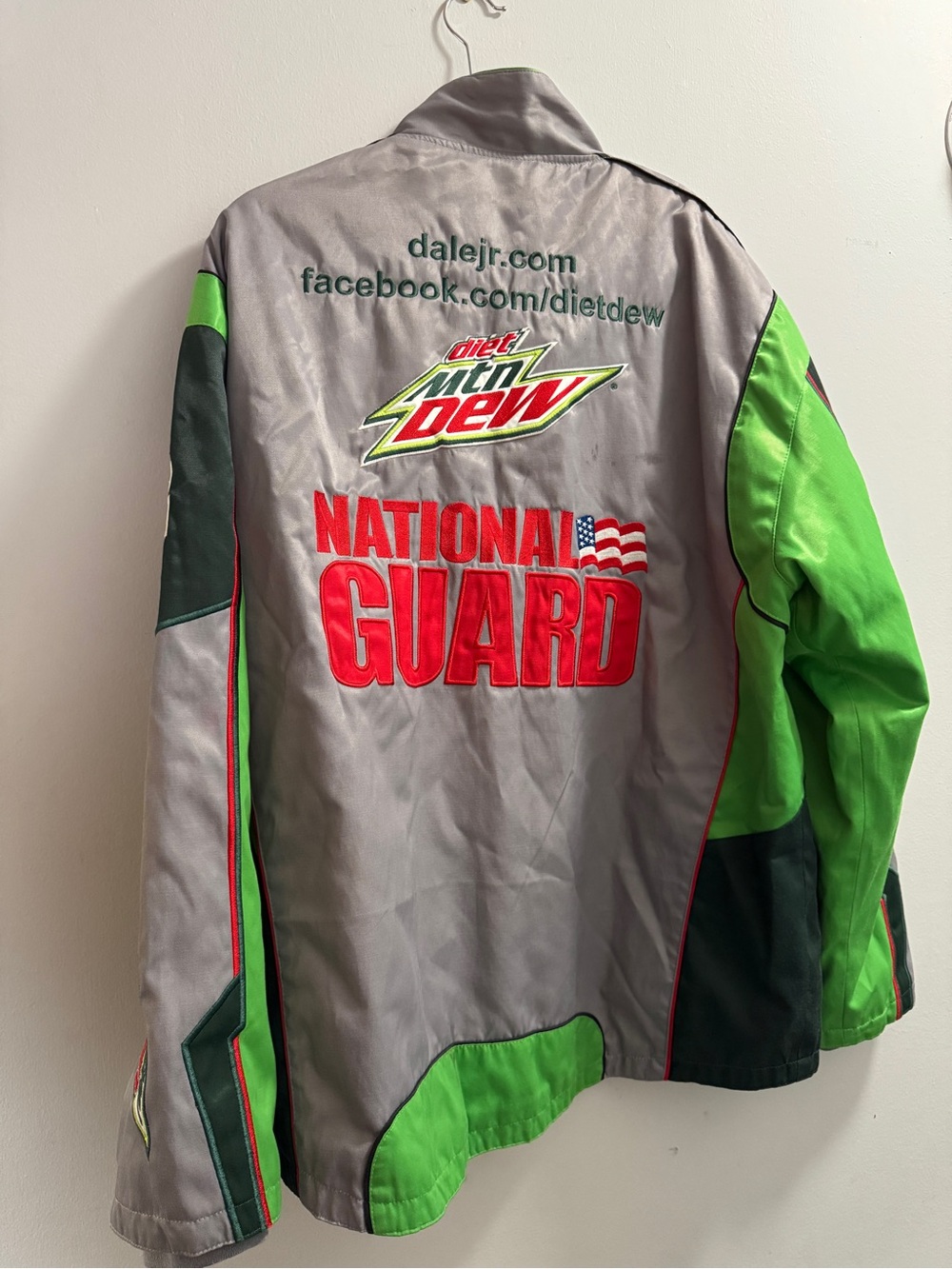 Dale Earnhardt Jr Mountain Dew Racing Jacket - Gray & Green - Picture 4 of 5